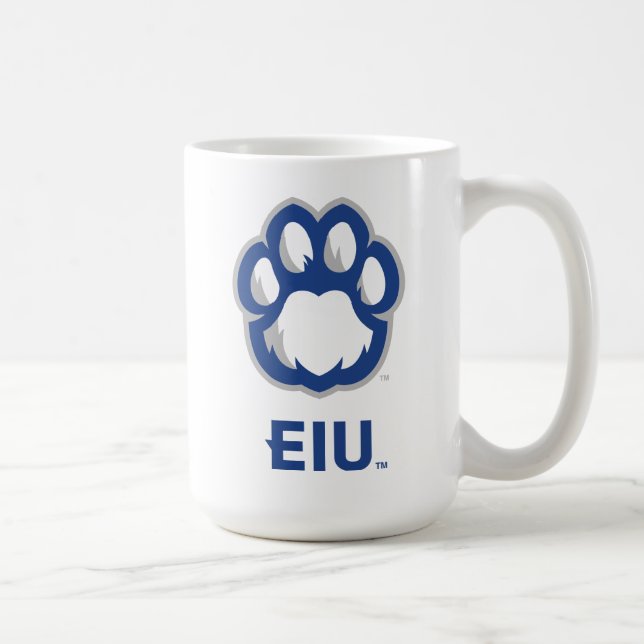 Eastern Illinois Panthers Paw Print & EIU Coffee Mug (Right)