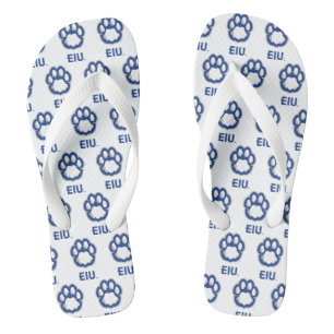 Eastern Illinois Panthers Paw Print & EIU Jandals