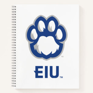 Eastern Illinois Panthers Paw Print & EIU Notebook