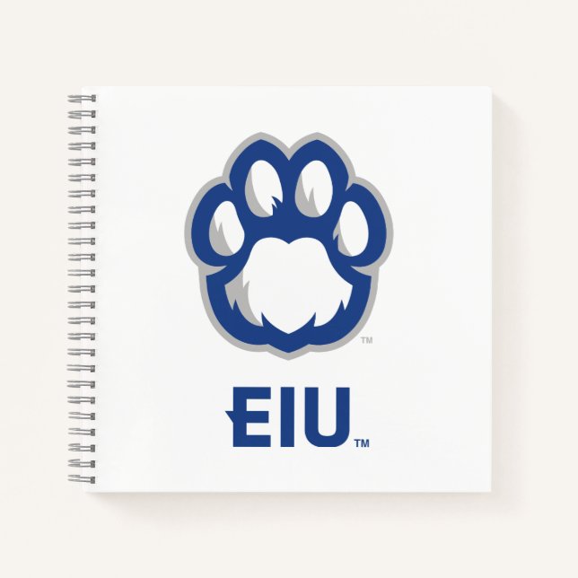Eastern Illinois Panthers Paw Print & EIU Notebook (Front)