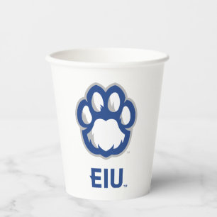 Eastern Illinois Panthers Paw Print & EIU Paper Cups