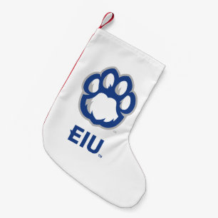 Eastern Illinois Panthers Paw Print & EIU Small Christmas Stocking