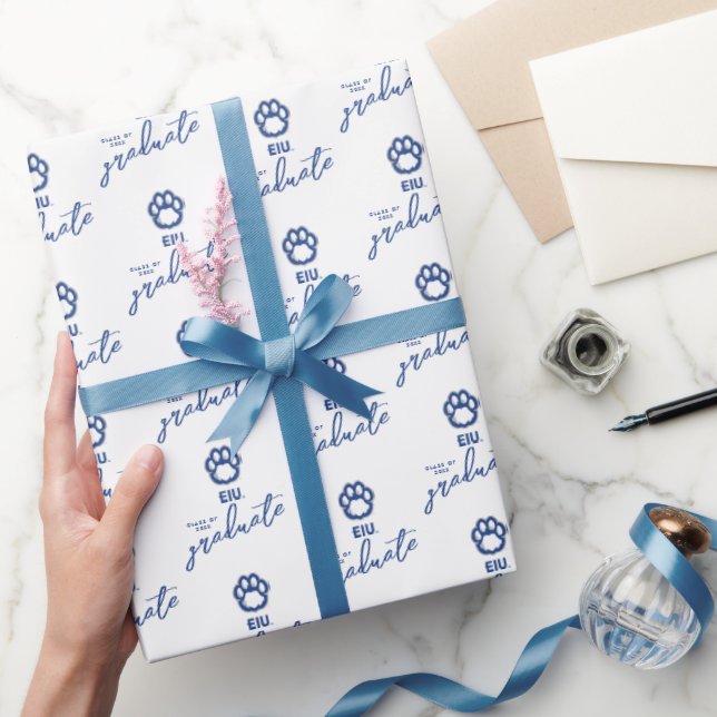 Eastern Illinois Panthers Paw Print & EIU Wrapping Paper (Gifting)