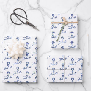 Eastern Illinois Panthers Paw Print & EIU Wrapping Paper Sheet