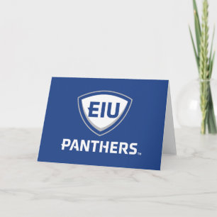 Eastern Illinois Panthers Shield & Wordmark Logo Card