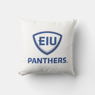 Eastern Illinois Panthers Shield & Wordmark Logo Cushion