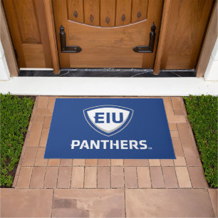 Eastern Illinois Panthers Shield & Wordmark Logo Doormat