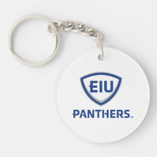 Eastern Illinois Panthers Shield & Wordmark Logo Key Ring