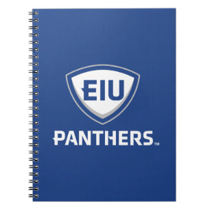 Eastern Illinois Panthers Shield & Wordmark Logo Notebook