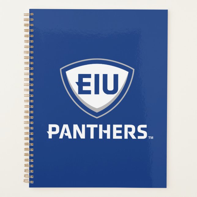 Eastern Illinois Panthers Shield & Wordmark Logo Planner (Front)