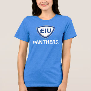 Eastern Illinois Panthers Shield & Wordmark Logo Tri-Blend Shirt