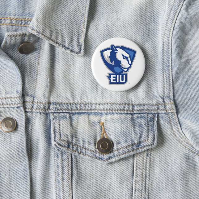 Eastern Illinois University Panthers Logo 6 Cm Round Badge (In Situ)