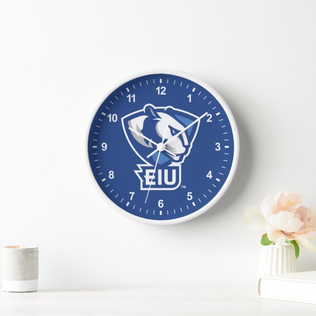 Eastern Illinois University Panthers Logo Clock (Home)