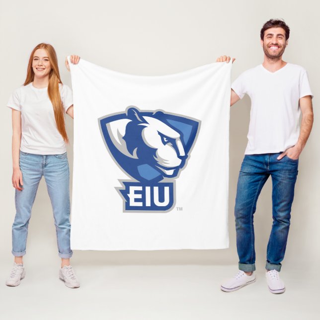 Eastern Illinois University Panthers Logo Fleece Blanket (In Situ)