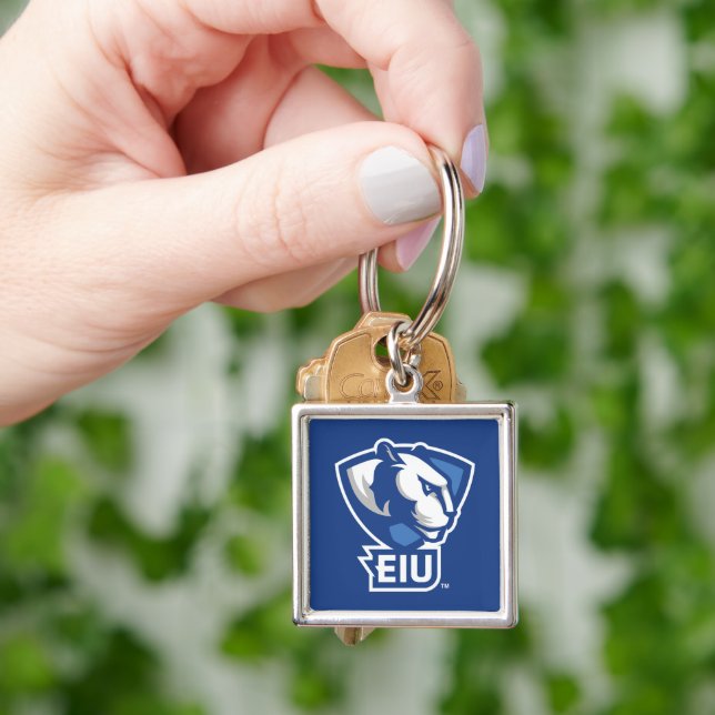 Eastern Illinois University Panthers Logo Key Ring (Hand)