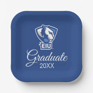 Eastern Illinois University Panthers Logo Paper Plate