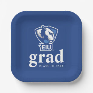 Eastern Illinois University Panthers Logo Paper Plate