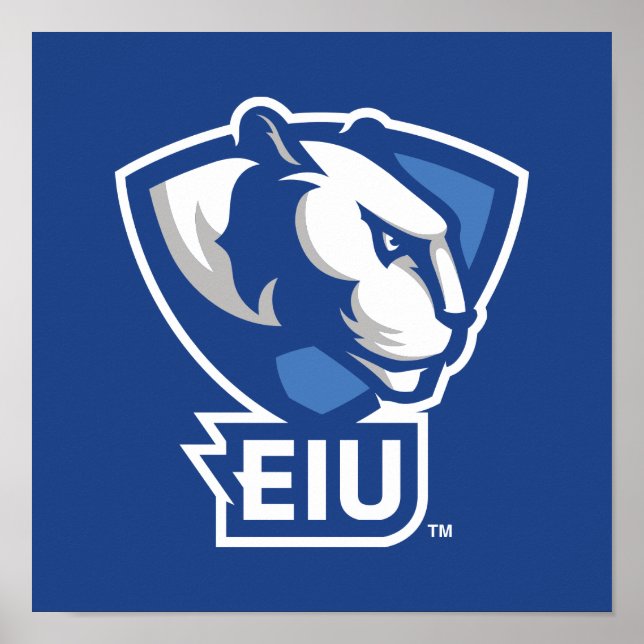 Eastern Illinois University Panthers Logo Poster (Front)