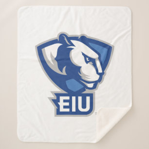 Eastern Illinois University Panthers Logo Sherpa Blanket