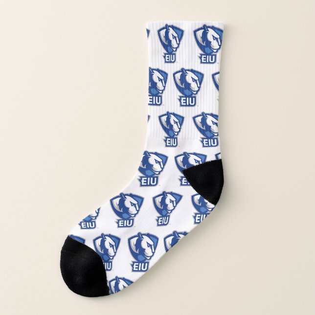 Eastern Illinois University Panthers Logo Socks (Left Outside)