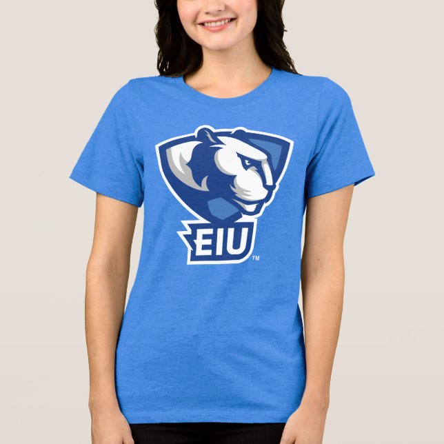 Eastern Illinois University Panthers Logo Tri-Blend Shirt (Front)