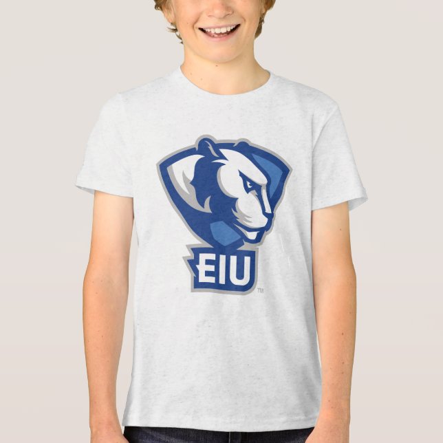 Eastern Illinois University Panthers Logo Tri-Blend Shirt (Front)