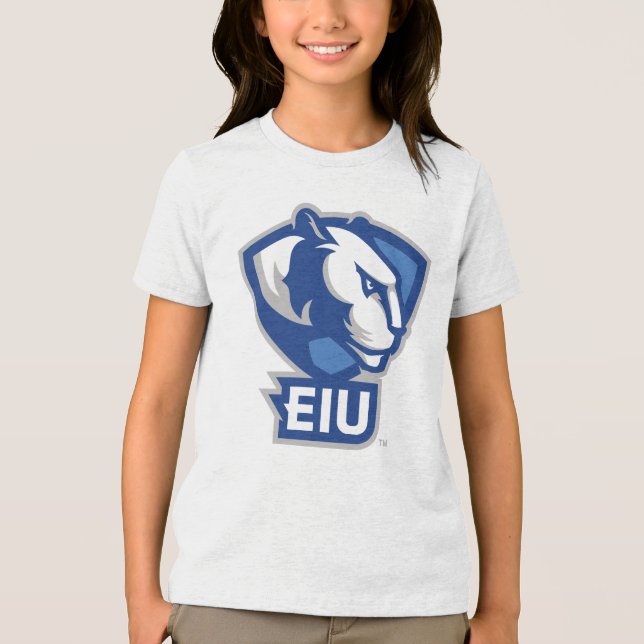 Eastern Illinois University Panthers Logo Tri-Blend Shirt (Front)