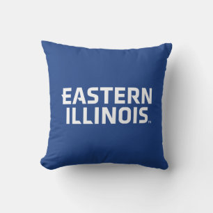 Eastern Illinois University Wordmark Logo Cushion