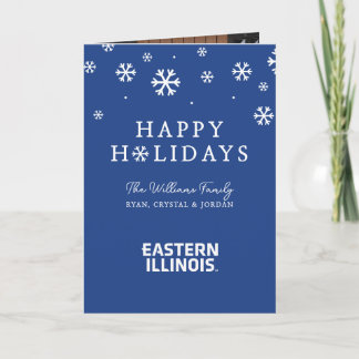 Eastern Illinois University Wordmark Logo Holiday Card