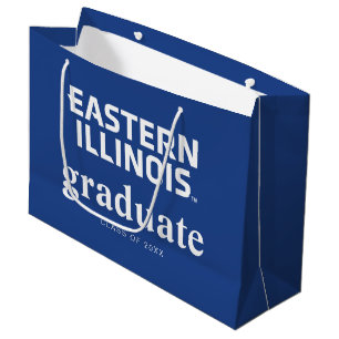 Eastern Illinois University Wordmark Logo Large Gift Bag