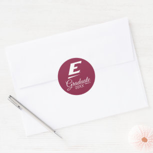 Eastern Kentucky University E Classic Round Sticker