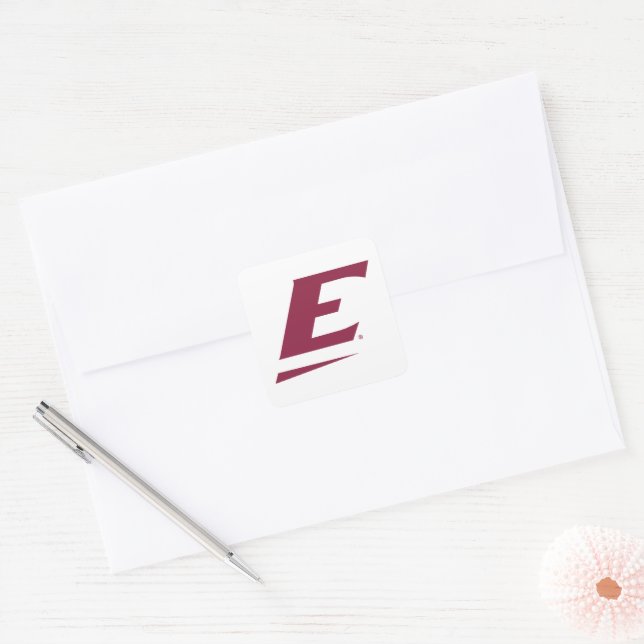 Eastern Kentucky University E Square Sticker (Envelope)