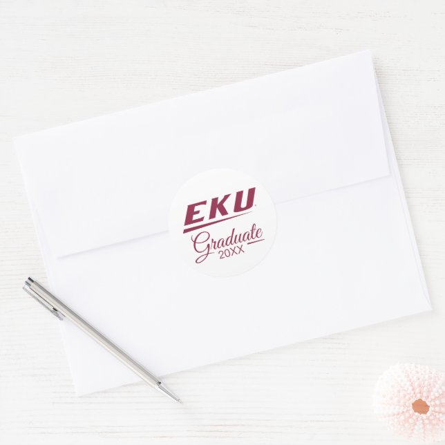 Eastern Kentucky University | EKU Classic Round Sticker (Envelope)