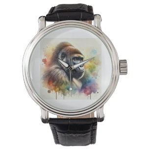 Eastern Lowland Gorilla 120724AREF114 - Watercolor Watch