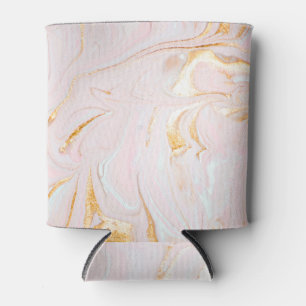 Eastern Luxury Art: Golden Swirls. Can Cooler