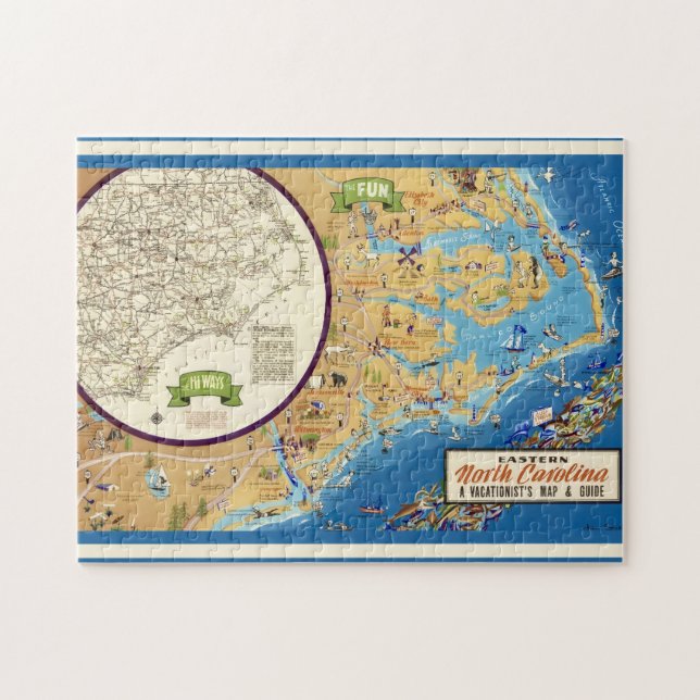 Eastern North Carolina 11x14  Jigsaw Puzzle (Horizontal)