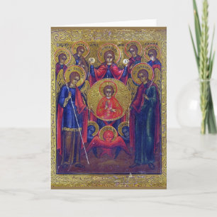 Eastern Orthodox Christian Seven Archangels Holiday Card