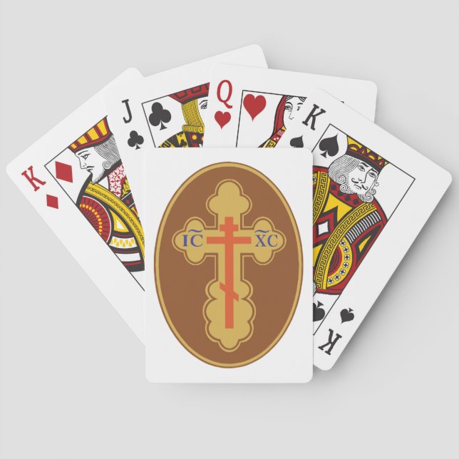 Eastern Orthodox Cross Playing Cards (Back)