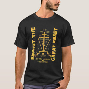 Eastern Orthodox Cross Resist the Great Reset T-Shirt