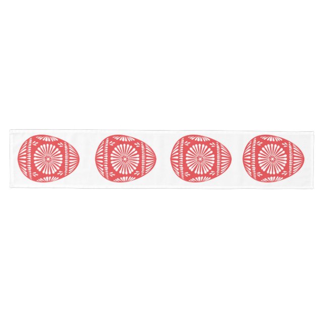 Eastern Orthodox Red Easter Egg 16 X 90" Medium Table Runner (Horizontal)
