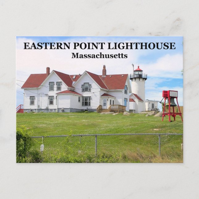 Eastern Point Lighthouse, Massachusetts Postcard (Front)