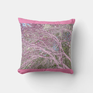Eastern Red Bud Pink Pillow