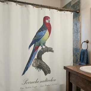 Eastern rosella or Platycercus eximius parakeet Shower Curtain