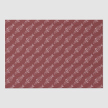 Eastern School Whiting Fish in Soft Pink on Maroon