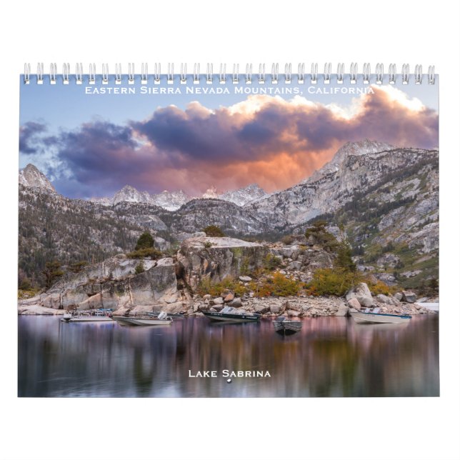 Eastern Sierra Nevada Mountains, California Calendar (Cover)