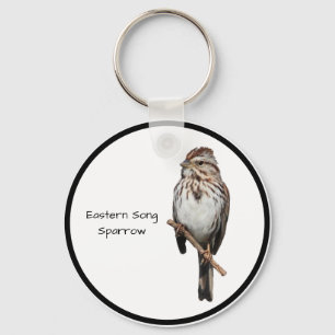 Eastern Song Sparrow Key Ring