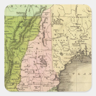 Eastern States Olney Map Square Sticker