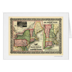 Eastern States Railroad Map 1856