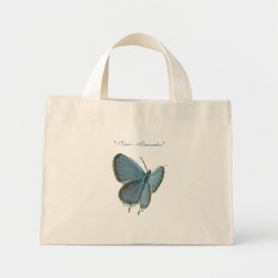 Eastern-Tailed Blue Butterfly Mini Tote Bag