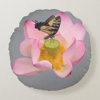 Eastern Tiger Swallowtail Round Cushion